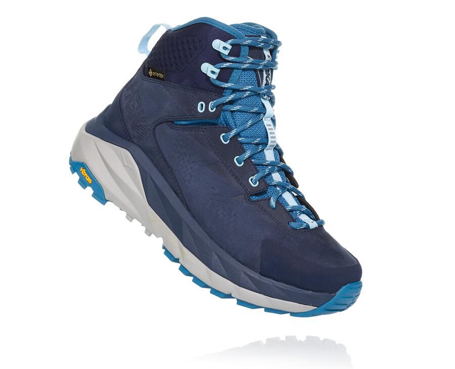 Hoka One One Kaha Gore-Tex - Women Hiking Boots - Navy,Australia CVJ-279603